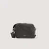 Sandro Small Reconstituted Leather Bag In Black