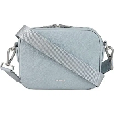 Sandro Small Synthetic Leather Bag In Blue Sky