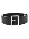 SANDRO SMOOTH LEATHER BELT