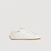Sandro Paris Leather Light Wave Sneakers In White