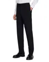 Sandro Black Slim-fit Wool-blend Suit Trousers In Black