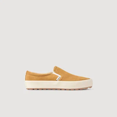 Sandro Split Leather Slip-ons In Multi
