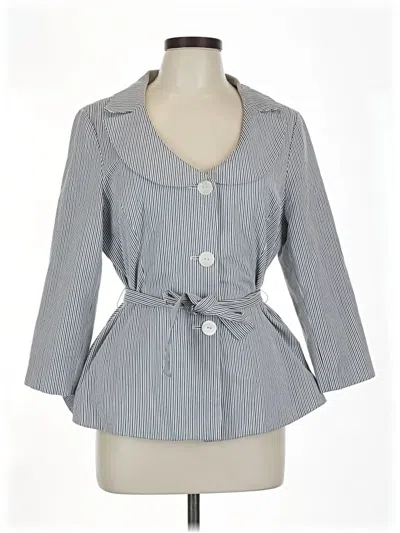 Pre-owned Sandro Sportswear 3/4 Sleeve Blouse In Gray