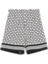 Sandro Square Cross Logo-print Bermuda Shorts In 中性色