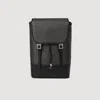 Sandro Square Cross Coated Canvas Bag In Black
