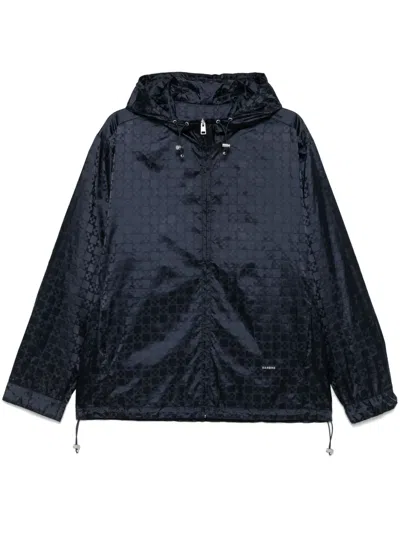 Sandro Square Cross Jacket In Blue