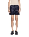 Sandro Square Cross Swim Trunks In Black