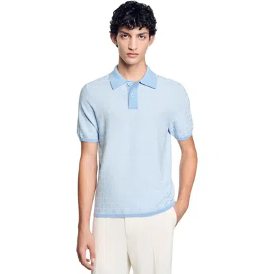 SANDRO SANDRO SQUARE CROSS POLO SHIRT