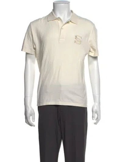 Pre-owned Sandro S/s Polo Short Sleeve Shirt In Neutrals