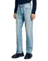Sandro Stonewashed Jeans In Light Blue In Light Blue