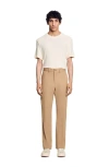 Sandro Straight-leg Chinos In Nut