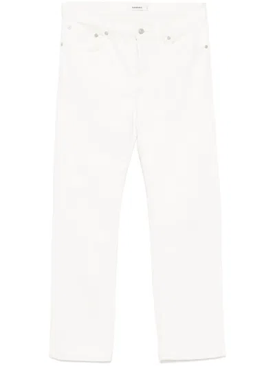 Sandro Straight-leg Jeans In 白色