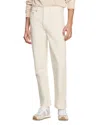 Sandro Drawstring Straight-leg Trousers In Ecru