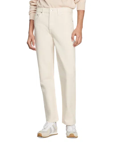 Sandro Straight Fit Jeans In Ecru