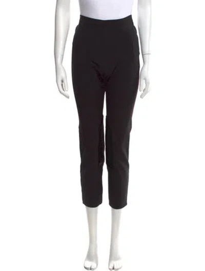 Pre-owned Sandro Straight Leg Pants In Black