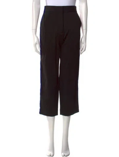 Pre-owned Sandro Straight Leg Pants In Black