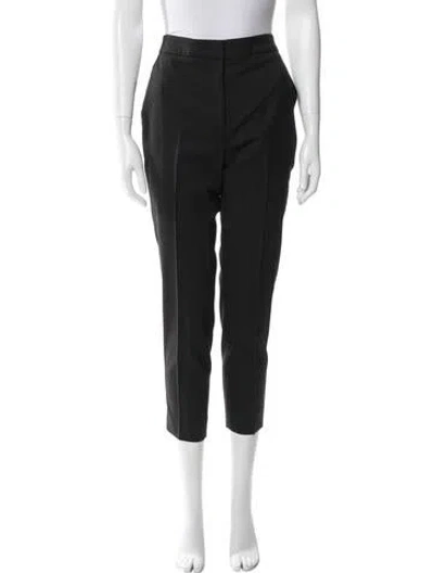 Pre-owned Sandro Straight Leg Pants In Black