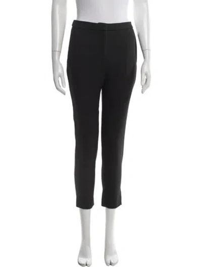 Pre-owned Sandro Straight Leg Pants In Black