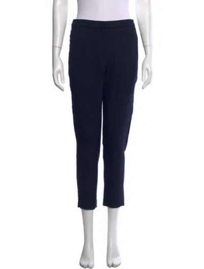 Pre-owned Sandro Straight Leg Pants In Black
