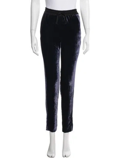 Pre-owned Sandro Straight Leg Pants In Black