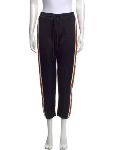 Pre-owned Sandro Straight Leg Pants In Black