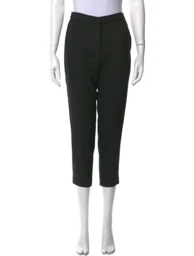Pre-owned Sandro Straight Leg Pants In Black