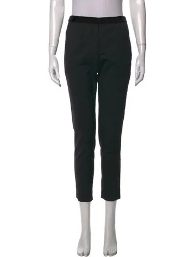 Pre-owned Sandro Straight Leg Pants In Black