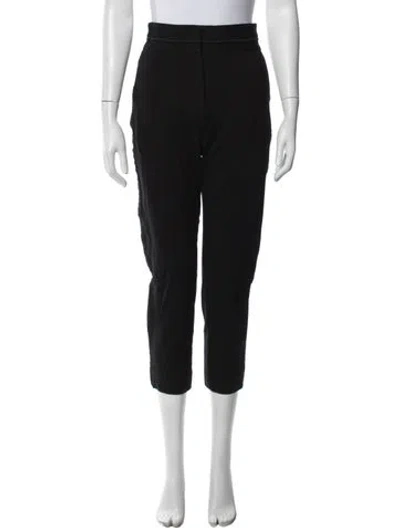 Pre-owned Sandro Straight Leg Pants In Black/blue