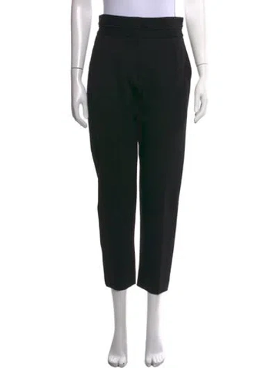 Pre-owned Sandro Straight Leg Pants In Black/white
