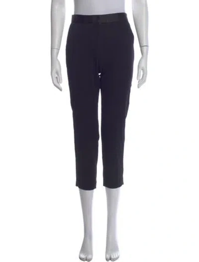 Pre-owned Sandro Straight Leg Pants In Blue