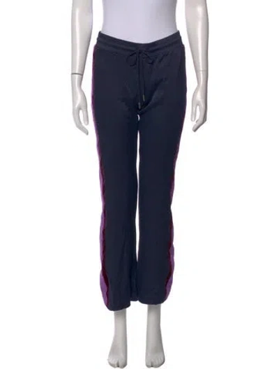 Pre-owned Sandro Straight Leg Pants In Blue