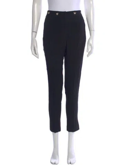 Pre-owned Sandro Straight Leg Pants In Blue