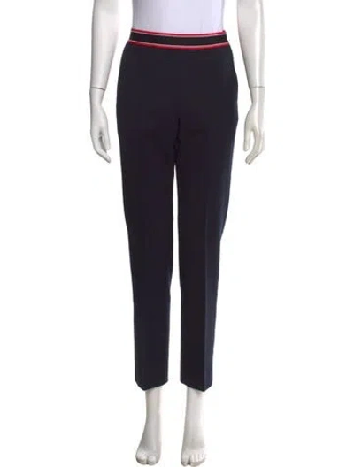 Pre-owned Sandro Straight Leg Pants In Blue