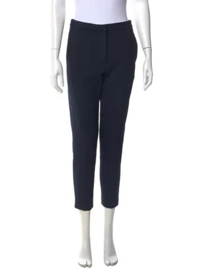 Pre-owned Sandro Straight Leg Pants In Blue
