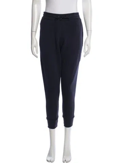 Pre-owned Sandro Straight Leg Pants In Blue