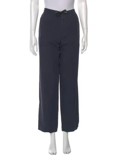 Pre-owned Sandro Straight Leg Pants In Gray