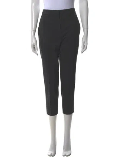 Pre-owned Sandro Straight Leg Pants In Gray