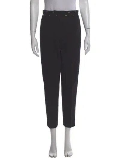 Pre-owned Sandro Straight Leg Pants In Gray