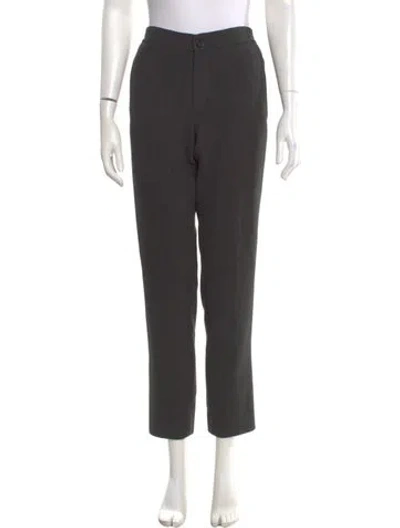 Pre-owned Sandro Straight Leg Pants In Gray