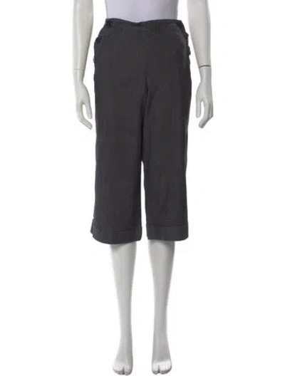 Pre-owned Sandro Straight Leg Pants In Gray