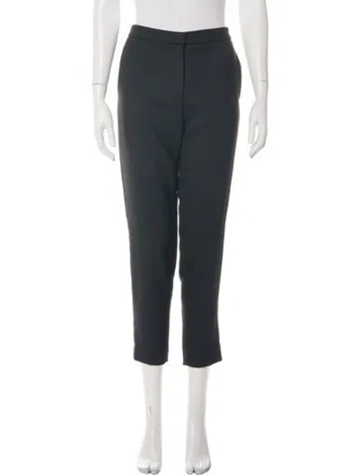 Pre-owned Sandro Straight Leg Pants In Green