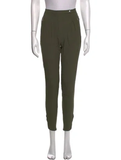 Pre-owned Sandro Straight Leg Pants In Green