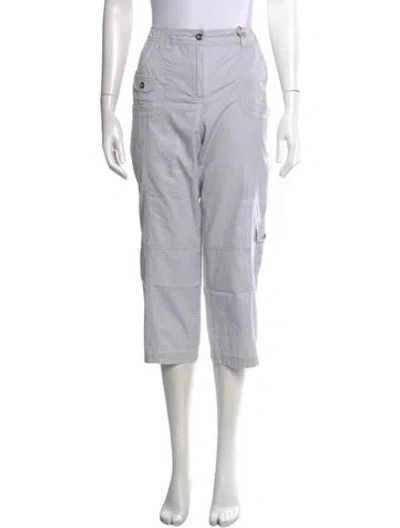 Pre-owned Sandro Straight Leg Pants In Grey