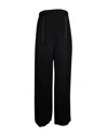 Sandro Straight-leg Pants In Black Viscose In Black