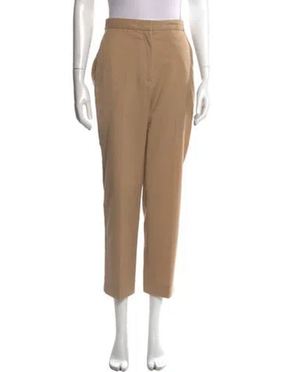 Pre-owned Sandro Straight Leg Pants In Neutral