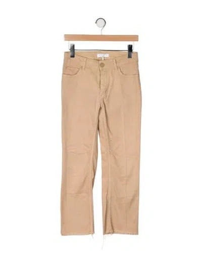 Pre-owned Sandro Straight Leg Pants In Neutral