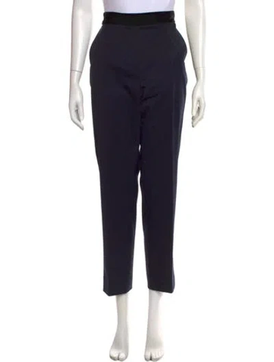 Pre-owned Sandro Straight Leg Pants W/ Tags In Blue