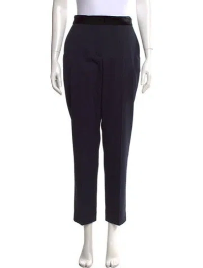 Pre-owned Sandro Straight Leg Pants W/ Tags In Blue