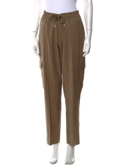 Pre-owned Sandro Straight Leg Pants W/ Tags In Brown