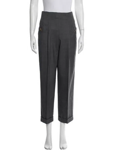 Pre-owned Sandro Straight Leg Pants W/ Tags In Grey